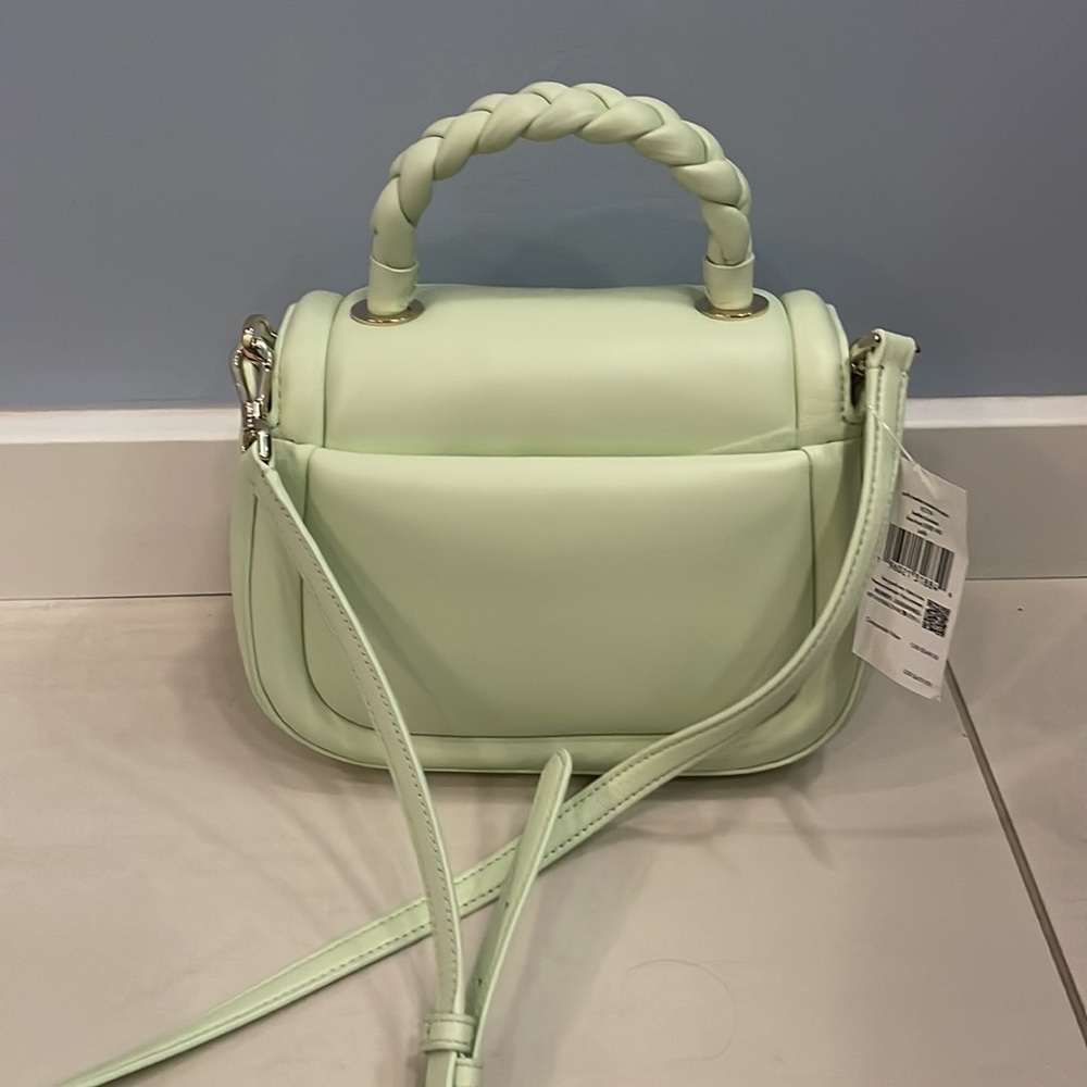 Kate spade braided handle puffy crossbody purse kc720 lime frost NWT - Picture 6 of 8